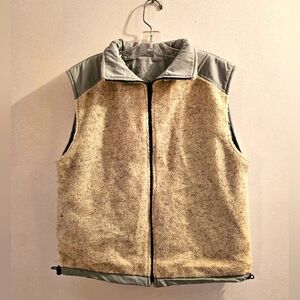 Vintage 1980's Reversible Textured Vest | Size Medium